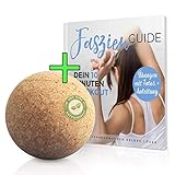 Faszienball Set 7 cm mit Faszien-Buch - Dein nachhaltiger Massageball aus 100% Kork zur Selbst-Massage - Mit Anleitungen im Heft für dein Faszien-Training Korkball Faszientraining - Trigg