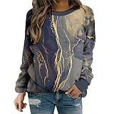 Nquwgumh Sweatshirts für Damen, Übergröße, lockeres Oberteil, Vintage-Stil, Größe 38, Tunika, Hemden, Pullover, Blusen, Outfits, Teddy, Outwear, Jacken, Geburtstagsgeschenke für Frauen, 01-20,