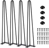 Catalpa Blume 4er Set Tischbeine in 72cm 3 Stangen Hairpin Tischbeine Möbelfüße Tischkufen Haarnadelbeine aus S