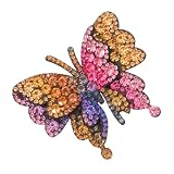 GALPADA Butterfly obere dekorative Schnalle Hängendes Ornament aus Schildkrötenpanzer Schuhblumenzubehör Abnehmbarer Schuhverschluss DIY Schuhverzierung Schnallen für Brautschuhe V