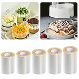 Baking Collars Transparente Acetat-Folie Rollen von 10 m für geschichtete Desserts (15 cm x 10 m)