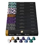 NESPRESSO ORIGINAL, Auswahl an Espresso und Lungo Kaffees, Helle bis dunklere Röstungen, Kompatibel mit ORIGINAL Kapselmaschinen, Kapsel Set aus 100 Kaffeekap