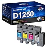 Uniwork 1250 Toner Kompatible für Dell 1250c 1250 für Dell C1765nfw C1765nf C1760nw 1350cnw 1355cn 1355cnw C1760 C1765 (Schwarz Cyan Gelb Magenta, 4 Pack)