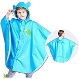 Kinder Regenponcho Unisex, Jungen Regensichere MäDchen Regen Poncho Regenmantel Cartoon Regenjacke Kinder Wasserdicht Atmungsaktiv Geeig