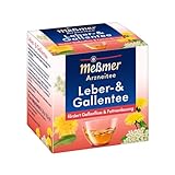Meßmer Leber- und Gallentee | fördert Gallenfluss & Fettverdauung | Arzneitee | 9 Teeb