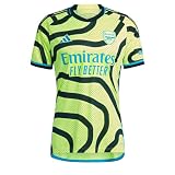 adidas Herren-Fußballtrikot Arsenal 23/24 Auswärtstrikot – locker inspiriert vom Borough des Teams, Aeroready, schmale Passform, Team Solar Yellow 2 / Black, XXL