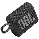 JBL GO 3 kleine Bluetooth Box in Schwarz – Wasserfester, tragbarer Lautsprecher für unterwegs – Bis zu 5h Wiedergabezeit mit nur einer Akkuladung. (1er Pack)