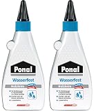 Ponal Holzleim Wasserfest für Verleimungen in Feuchträumen (2x 550g)