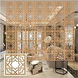 BAOLIQ Hängende Raumtrennwand, Holz-Kunststoff-Wohnzimmer-Trennwand, DIY-Restaurant-Hotel-Büro-dekorativer Bildschirm(50pcs)
