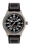 Gigandet Herrenuhr Automatik Analog mit Lederarmband Red Baron G8-005