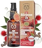BIONOBLE Rizinusöl Kaltgepresst Bio - 100% Natürlich, Ohne Hexan - Wachstumsfördernd, Repariert - Rizinusöl Bio Haare, Wimpern, Augenbrauen, Haut - Castor Oil - Glasflasche, Pipette, Pumpe - 50