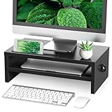 Rfiver Monitorständer Monitor Stand Bildschirmerhöhung - Holz Unterbau Bildschirm Laptop Ständer Tisch Erhöhung für PC Notebook Drucker 425 mm Schw