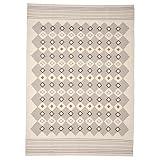 Ikea VÄGNÄT Teppich Flachgewebt, 170x240 cm, Offwhite Grau/Handarb
