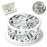 50 Stück Esspapier Geldscheine,Dollar Tortenaufleger,Geld Torte,Geld Kuchen Topper,Geld Schokolade,Geld Scheine Tortenaufleger,Esspapier Tortendeko Kuchen zu Geburtstag Kreieren M