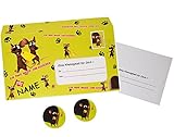 alles-meine.de GmbH XL Umschlag & Karte - EIN Paar Mäuse zum Ausgeben ! - incl. Name - für Glückwünsche, Gutschein/Geldgeschenk - Shopping - Einkaufen & Sparen - Reise/FL
