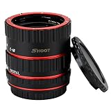 SHOOT AF Autofokus Makro Verlängerungsröhrchen Set für Canon EOS EF EF ESEN Objektiv DSLR Kameras 1100D 700D 650D 600D 550D 500D 450D 400D 300D 300D 100D 70D