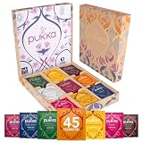Pukka Tee Geschenkset, Bio Selection Box 'Lieblingstee', Manuka Honig, Grüner Tee, Ingwer, Tee Set, Geschenkidee, 9 Varianten,45 Teeb