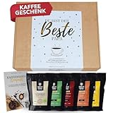 Premium Kaffeebohnen Geschenkset 'Du bist der beste Papa' - 5 x 100g Probierset ganze Bohnen - Kaffee Geschenkidee für Männer - Perfektes Vatertagsgeschenk - Barista Gourmet Kaffee S