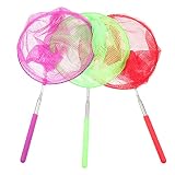 Abaodam 3 Stück Fischernetz Fischnetz Aquarium Faltbar Angeln Insektennetze Fischnetze Sommer Outdoor Spielzeug Krabben Fangnetz Outdoor Spielspielzeug Für Kinderspielzeug Sportspielzeug
