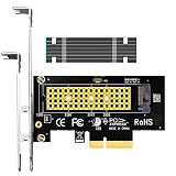 GLOTRENDS PA09-HS M.2 NVMe zu PCIe 4.0 X4 Adapter mit M.2 Kühlkörper für 2280/2260/2242/2230 M.2 NVMe SSD
