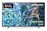 Samsung QLED 4K Q60D Fernseher 85 Zoll, Samsung TV mit Quantum Prozessor Lite 4K, 100 % Farbvolumen, 4K Upscaling, Samsung Tizen OS, Smart TV, GQ85Q60DAUXZG, Deutsches Modell [2024]