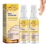 Bienengift Spray,Nagelreparaturspray, Nagelerneuerungsspray, Zehenpflegelösung, Nagelspray Für Beschädigte Nägel,Langzeit-Härte-Boost, 100 ml, für dünne Fingernägel (2)