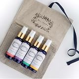 BALIPURA - Aura Healing Spray Mist - angereichert mit Heilkristallen und organischen ätherischen Ölen - Geschenkset mit Leinentasche, 4 x 30