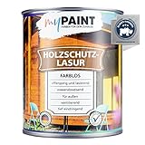 MyPaint Holzschutzlasur Außen 750 ml – Farblos - Wetterfeste Holz Lasur für außen. Mit UV-Schutz. Ideal für Gartenmöbel & Zäune. Professioneller Außenschutz gegen Feuchtigkeit & S