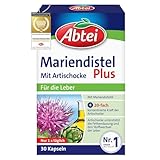 Abtei Mariendistel Plus mit Artischocke - unterstützt die Leberfunktion - fördert die Fettverdauung - Natürlich wirksam - 30 Kap