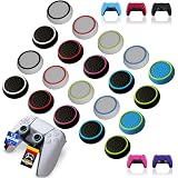 MatoSan® Thumbstick Kappen – Kompatibel mit PS5 & PS4 Controllern – Silikon Aufsätze für mehr Grip, Präzision & Kontrolle – Gaming-Zubehör Set für Playstation – 20-teilig
