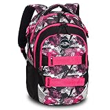 Fabrizio Southwest Bound Schulrucksack Daypack Backpack Rucksack Schulranzen 30350, Farbe:Schwarz/Pink