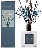Cocorrína Raumduft Reed Diffuser mit 8 Duftstäbchen 200ml - Kaschmir Vanille, Natürlich, Langanhaltend, Home Duft ätherisches Öl Reed Diffusor für Badezimmer Regal Dek