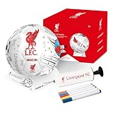Hy-Pro Offiziell lizenzierter Color In Liverpool FC Fußball - Personalisierter Fußball, Liverpool Merchandise, Fußballbasteln, Pumpe, Ständer und Farbstifte, Größe 2, Fußball, I
