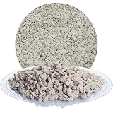 Schicker Mineral Kalk Ziersplitt beige 25 kg, Kalksplitt Yellow Sun, Deutscher Naturstein, farbecht, witterungsbeständig, ideal zur Gartengestaltung, Fassadenschutz, Schotter (Kalk Splitt, 5-8 mm)