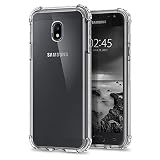 REY Transparent Silikonhülle TPU Anti-Shock für Samsung Galaxy J5 2017, Handyhülle Premium Kratzfest TPU Durchsichtige Schutzhü