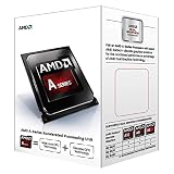 AMD A4 6300 Box Prozessor (3,7GHz, Sockel FM2, 1MB Cache, 65 Watt) schw