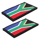 COHEALI 2St am Armband Südafrika-Ornamente Südafrika-Patches Südafrika-Flagge-Applikation Südafrika Rucksack-Aufnäher Armaufnäher Südafrika-Armaufnäher-Dekor S