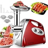 Nestling® Fleischwolf, 2800W elektrischer Fleischwolf, Edelstahl, Wurstmaschine für Würstchen, multifunktionales Kücheng