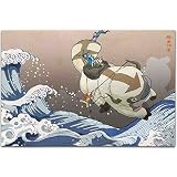 Open Road Brands Nickelodeon Avatar: The Last Airbender Appa Sea Scene Gallery Wrapped Canvas Wall Decor - Avatar Wall Art for Home Decorating
