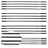 TXErfolg 16 Stück Dekupiersägeblatt 127mm Feinschnitt Laubsägeblätter mit Stift 10/15/18/24 Zähne passend für Dekupiersägen für Elektrowerkzeug Zubehör Holzbearbeitung, für H