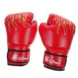 HONMEET 1 Paar Boxhandschuhe Kinderhandschuhe Guantes De Sparring-Handschuhe Handschuhe Zum Training Kampfhandschuhe Strapazierfähige Handschuhe Muay-Thai-Handschuhe Schlaghandschuhe R