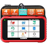 LAUNCH CRP123E V3.0 OBD2 Diagnosegerät Auto Auslesegerät Kfz-Codeleser für Motor,ABS,SRS, Automatik Getriebe,7 Resets:ABS-Blutung/Öl/SAS/Throttle/DPF/EPB/Battery Reset,lebenslanges Upgrade,CAN FD&DOI