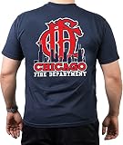 CHICAGO FIRE Dept. CFD/Skyline/old emblem, navy T-Shirt, 4XL