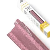 POLI-FLEX® PEARL GLITTER® - Glitzerfolie für Textilien – Flexfolie mit Glitter-Effekt zum Aufbügeln, Plotterfolie für DIY Shirts, Rose Gold, 30,5 cm x 61