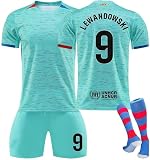 Generisch 24 Green Barcelona Football Jerseys Lamine Yamal 9 Lewandowski 8 Pedri 10 Ansu Fati Lionel Trikot Kinder Kids Boys Mens Soccer Sport T Shirt Trikot Fussball Jungen Footy Kits O