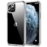 HOOMIL Crystal Clear Hülle für iPhone 11 Pro, [Anti Gelb] [Militärisch Stoßfest] Transparent Rückseite Schutzhülle - Durchsichtig