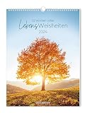 Lebensweisheiten - Kalender 2024 - Grafik Werkstatt - Wandkalender - Wochenkalender mit Zitaten und Platz zum Eintragen - 24 cm x 32