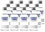 Absolut Vodka Original Miniatur 12er Pack – Der schwedische Klassiker in 12 kleinen Flaschen – Ideal für unterwegs – 12 x 50