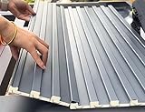Allwetter-Dachplatte aus robustem Metall für Blechdächer, 10, 20, 30 Packungen, 25 s l, 1,5 m, Aluminium-Deckenpaneele mit Polycarbonat-Füllung und Schrauben, erhältlich in verschiedenen Längen (101,6