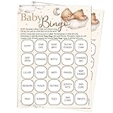 Pink Bee Parties Bingo Baby Shower Spiel Teddybär 20 Sp
